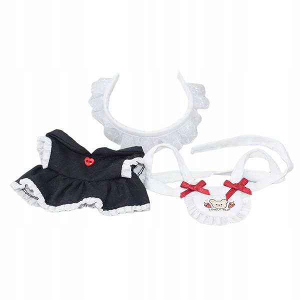 Set Abiti per Bambole 17 cm Morbidi e Comodi con Vestiti e Costume Cameriera