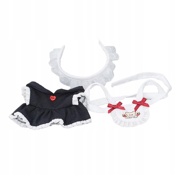 Set Abiti per Bambole 17 cm Morbidi e Comodi con Vestiti e Costume Cameriera