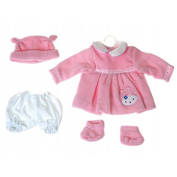 Kleid für 45-cm-Puppe mit Kleiderbügel – exklusives Kleid aus CE-zertifiziertem Stoff