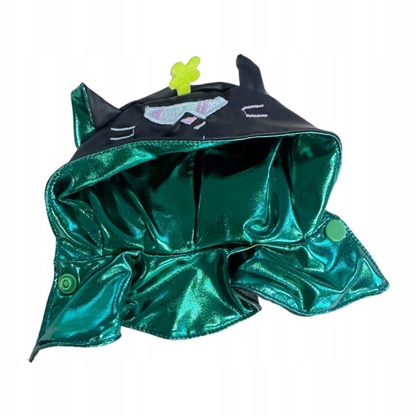 Peleryna per bambole 17 cm in tessuto morbido colore nero, moda e stile