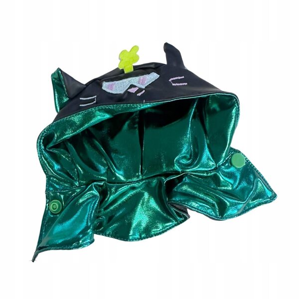 Peleryna per bambole 17 cm in tessuto morbido colore nero, moda e stile
