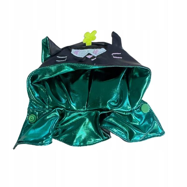 Peleryna per bambole 17 cm in tessuto morbido colore nero, moda e stile