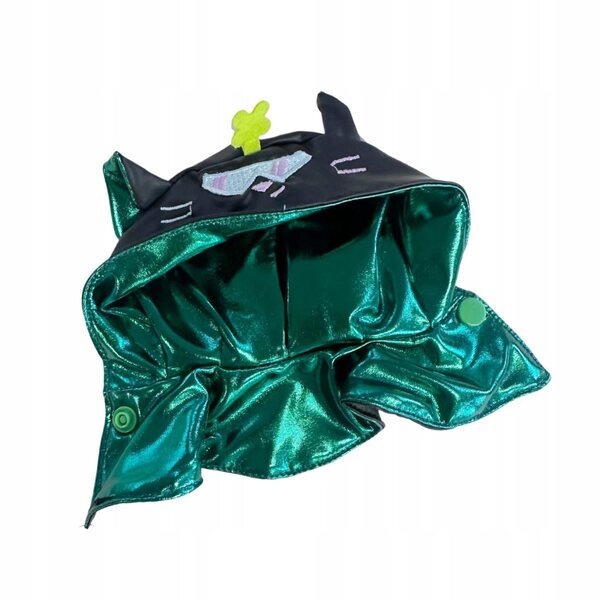 Peleryna per bambole 17 cm in tessuto morbido colore nero, moda e stile