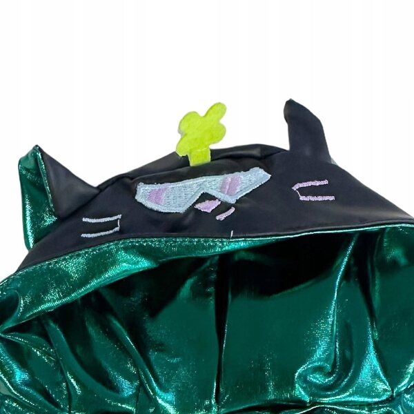 Peleryna per bambole 17 cm in tessuto morbido colore nero, moda e stile