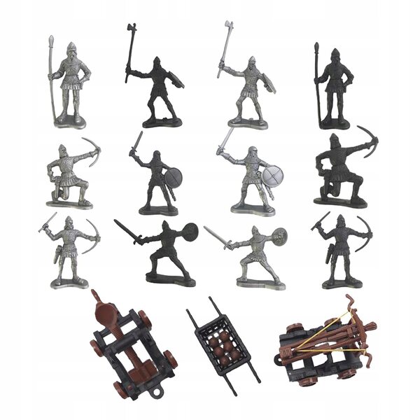 Figurine Soldati e Cavalieri Medievali per Bambini - Set di Gioco Educativo