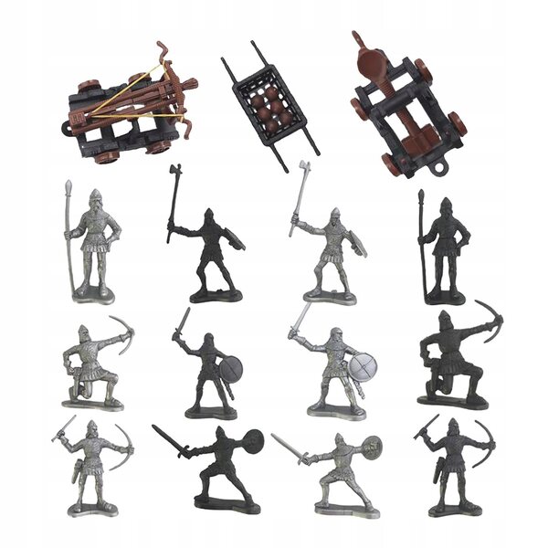 Figurine Soldati e Cavalieri Medievali per Bambini - Set di Gioco Educativo