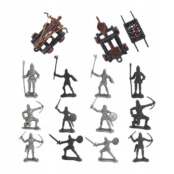 Figurine Soldati e Cavalieri Medievali per Bambini - Set di Gioco Educativo