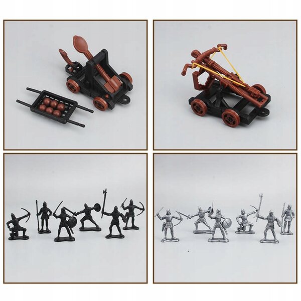 Figurine Soldati e Cavalieri Medievali per Bambini - Set di Gioco Educativo