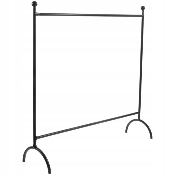 Schwarze Wäscheleine aus Metall für Puppen, Maße 24,5 x 24 x 17,3 cm