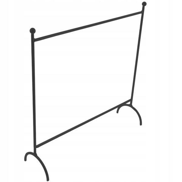 Schwarze Wäscheleine aus Metall für Puppen, Maße 24,5 x 24 x 17,3 cm