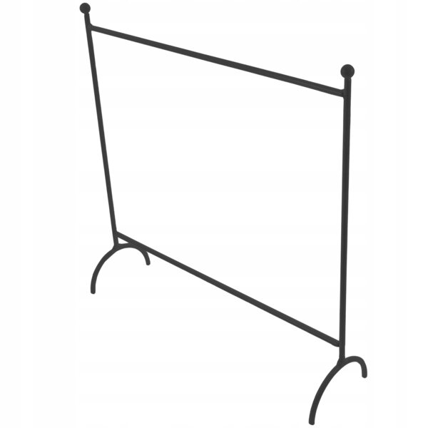 Schwarze Wäscheleine aus Metall für Puppen, Maße 24,5 x 24 x 17,3 cm
