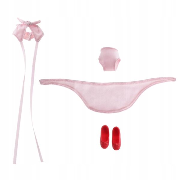 7-teiliges Bikini-Badeanzug-Set für 1/6 Blythe-Puppen, Rosa