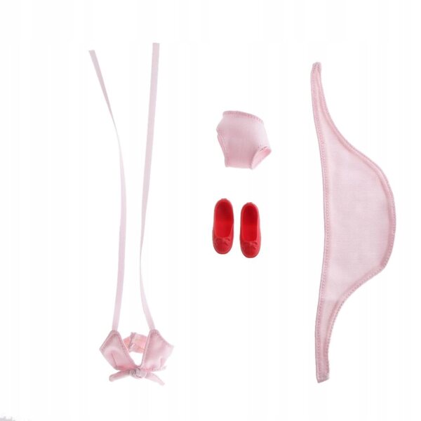 7-teiliges Bikini-Badeanzug-Set für 1/6 Blythe-Puppen, Rosa