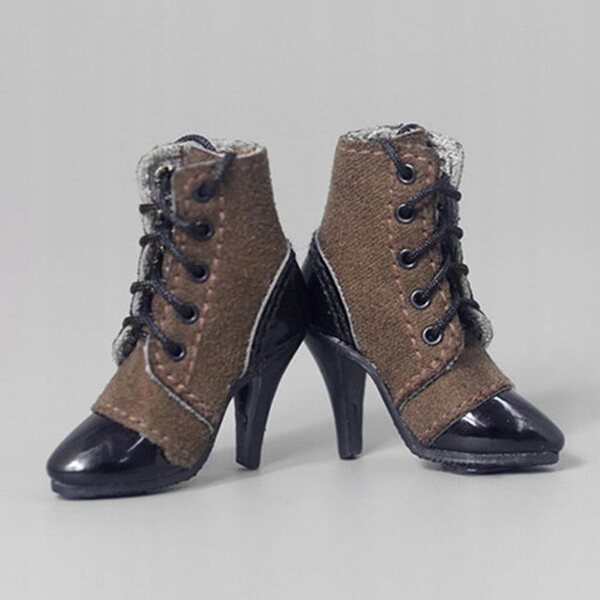 Botine mit High Heels für 12" Puppen im Maßstab 1:6 - Damenmode-Accessoires