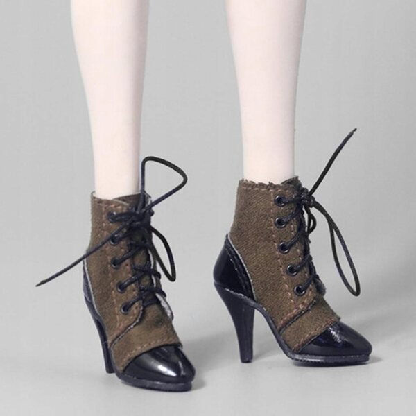 Botine mit High Heels für 12" Puppen im Maßstab 1:6 - Damenmode-Accessoires