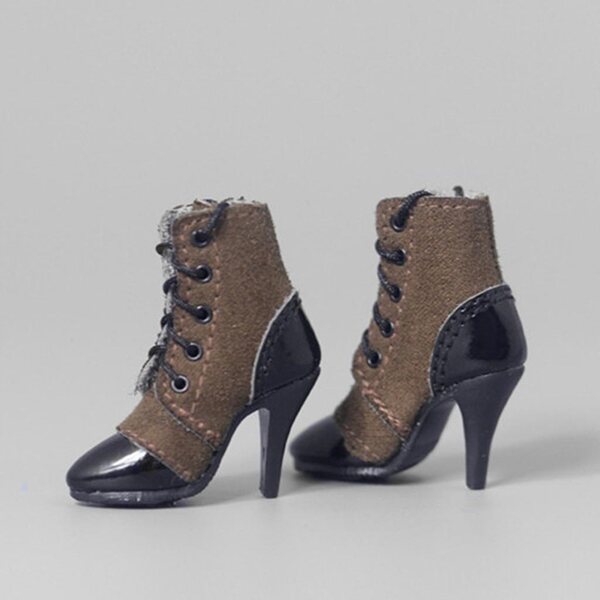 Botine mit High Heels für 12" Puppen im Maßstab 1:6 - Damenmode-Accessoires