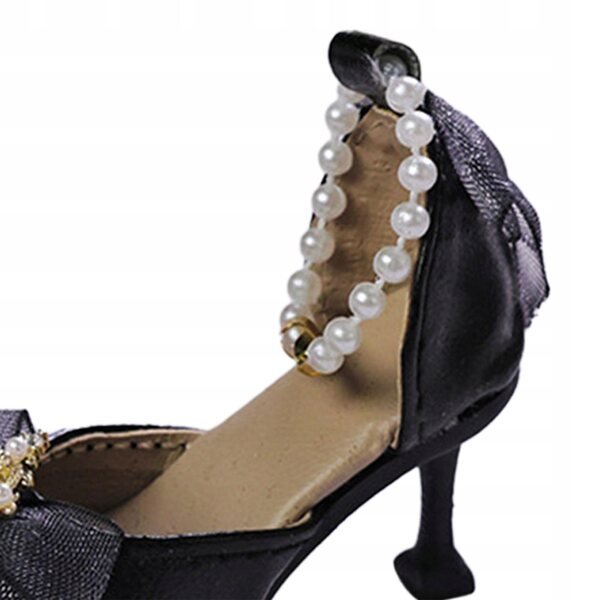 Buty na wysokim obcasie w skali 1/4 Akcesorium do kostiumu, wygodna lalka czarna