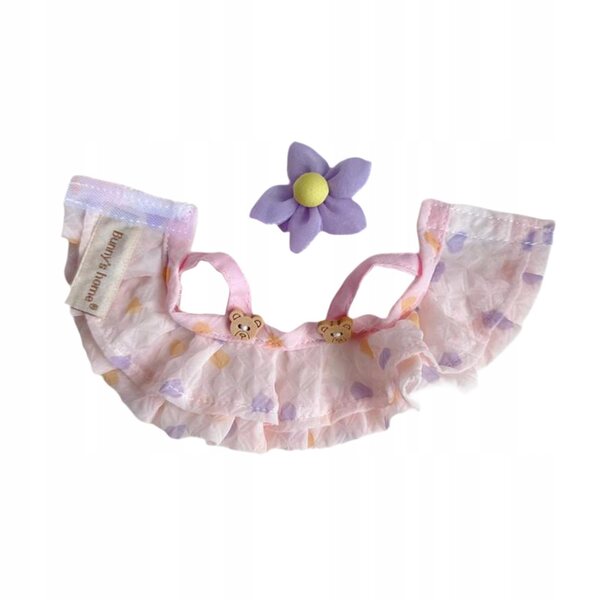 Plüschkleidung mit Ente für 15 cm Puppen, rosa und stilvoll