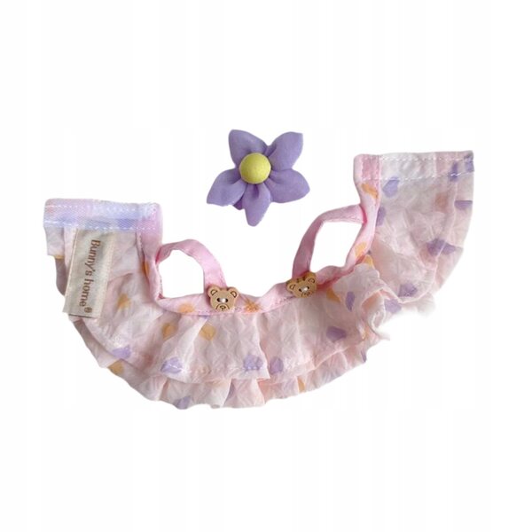 Plüschkleidung mit Ente für 15 cm Puppen, rosa und stilvoll