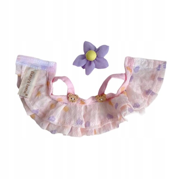 Plüschkleidung mit Ente für 15 cm Puppen, rosa und stilvoll