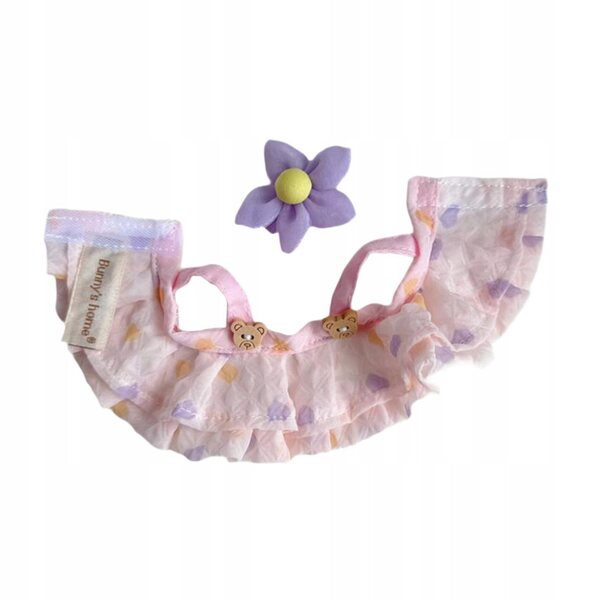Plüschkleidung mit Ente für 15 cm Puppen, rosa und stilvoll
