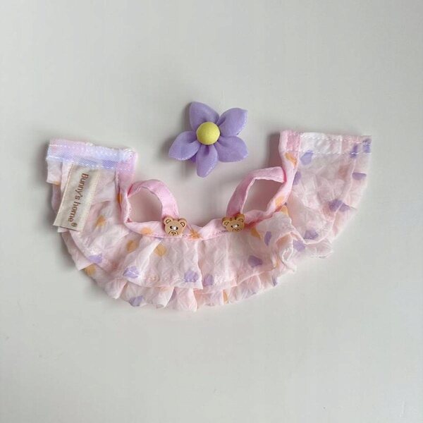 Plüschkleidung mit Ente für 15 cm Puppen, rosa und stilvoll