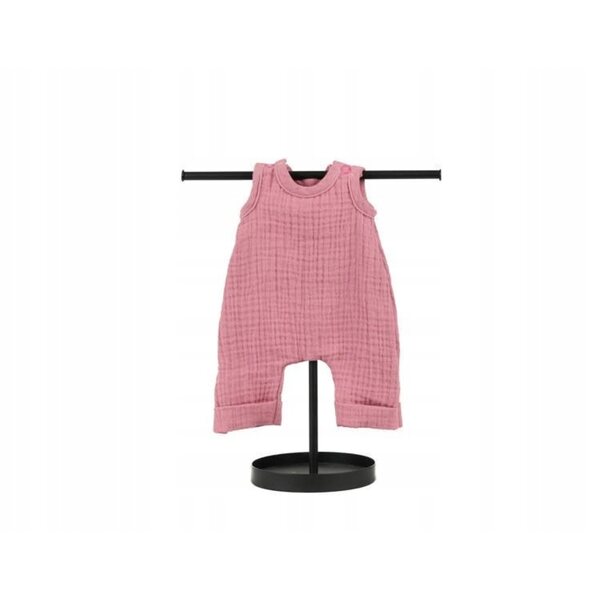 Rosa Musselin-Shorts für eine 38 cm große Miniland-Puppe, handgenäht in Polen