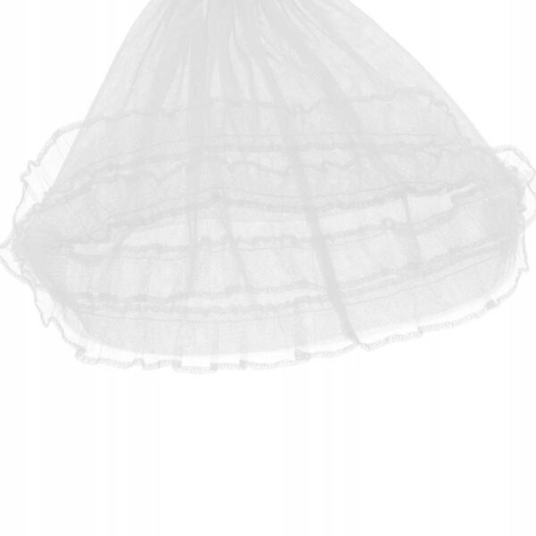 Elegantes Abendkleid aus Spitze und Tüll für 1/3 BJD-Puppen in Weiß