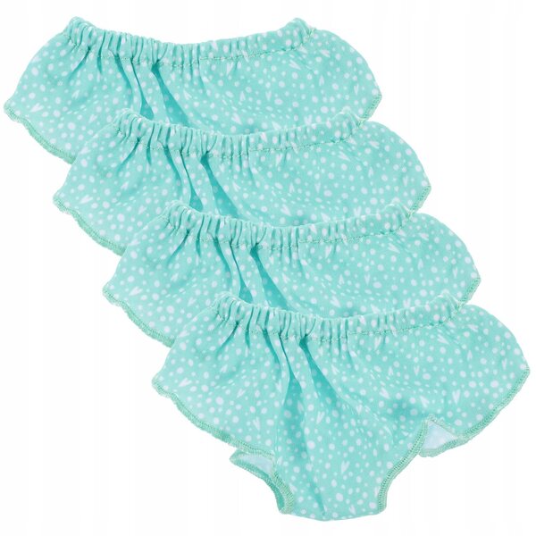 Set 4 Majtki per Bambole Riutilizzabili in Tessuto Blu per Abbigliamento Bambole