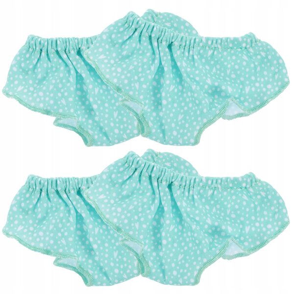 Set 4 Majtki per Bambole Riutilizzabili in Tessuto Blu per Abbigliamento Bambole