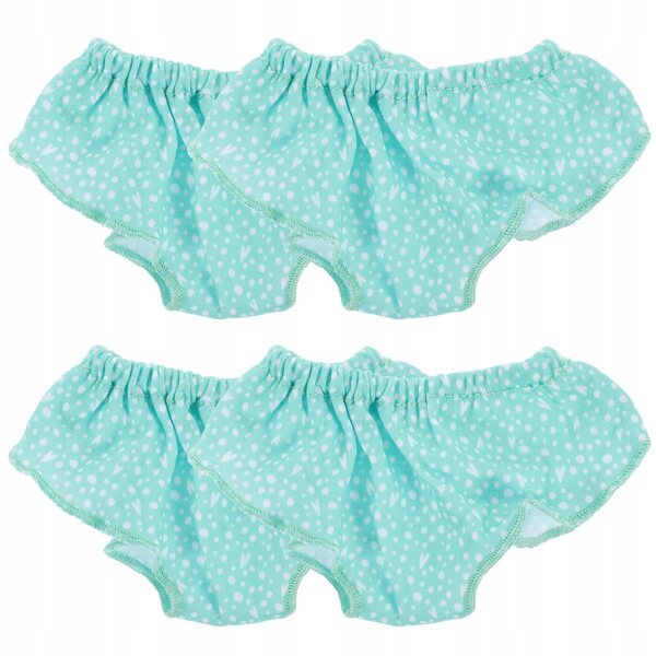 Set 4 Majtki per Bambole Riutilizzabili in Tessuto Blu per Abbigliamento Bambole