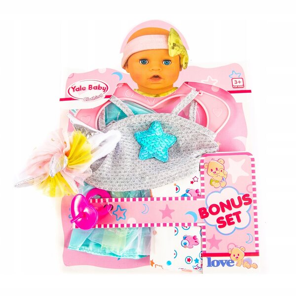 Colorata vestina per bambola 40-45 cm, completo abbigliamento per giochi bimba