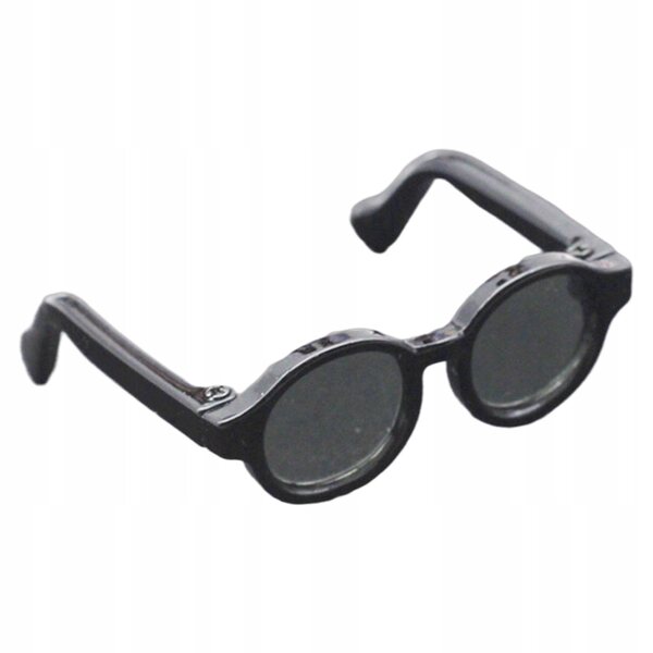 Brille für schwarze 4,5-cm-Minipuppen, leicht und perfekt zum Spielen