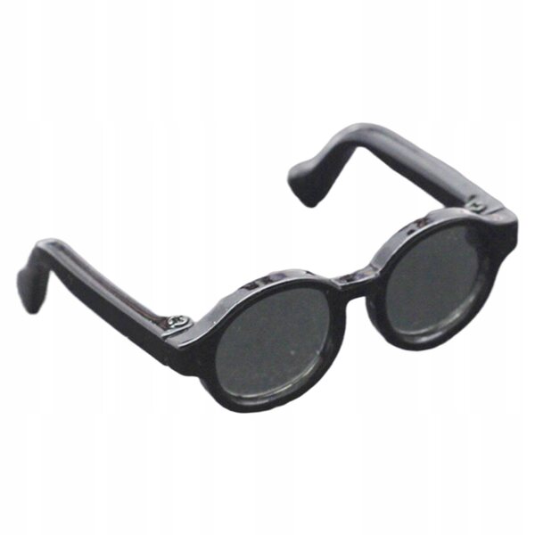 Brille für schwarze 4,5-cm-Minipuppen, leicht und perfekt zum Spielen