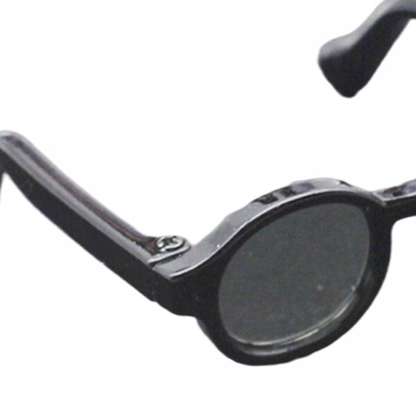Brille für schwarze 4,5-cm-Minipuppen, leicht und perfekt zum Spielen