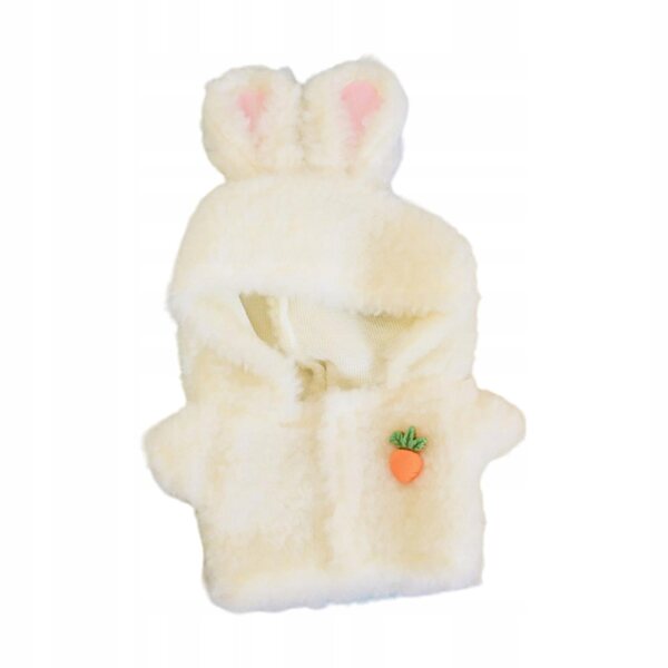 Cappotto con cappuccio per bambole da 20 cm: un completo in tessuto colorato, fatto a mano