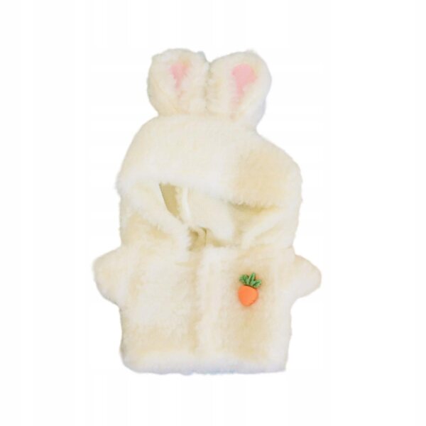 Cappotto con cappuccio per bambole da 20 cm: un completo in tessuto colorato, fatto a mano