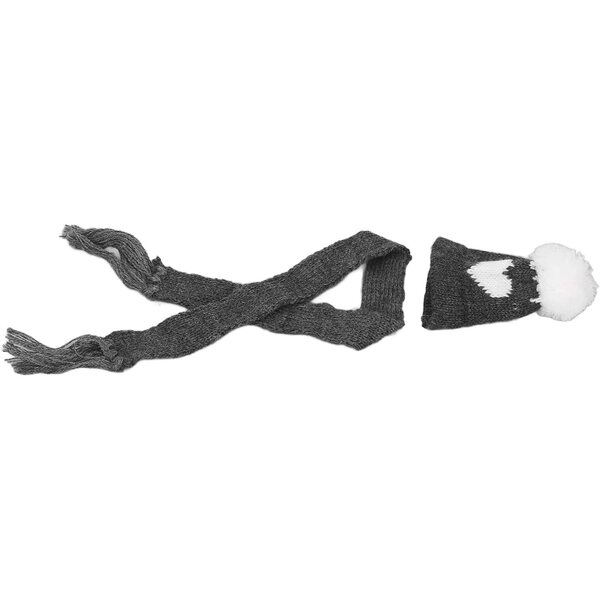Winterset 1/12 Puppen mit Minimütze und Schal aus weicher und gestrickter Wolle