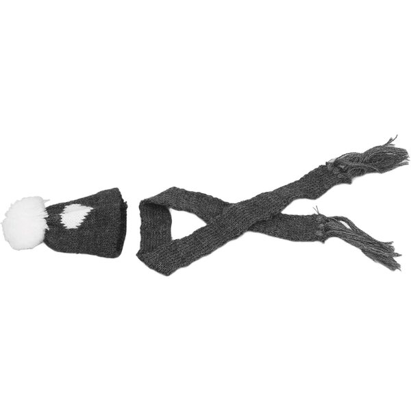 Winterset 1/12 Puppen mit Minimütze und Schal aus weicher und gestrickter Wolle