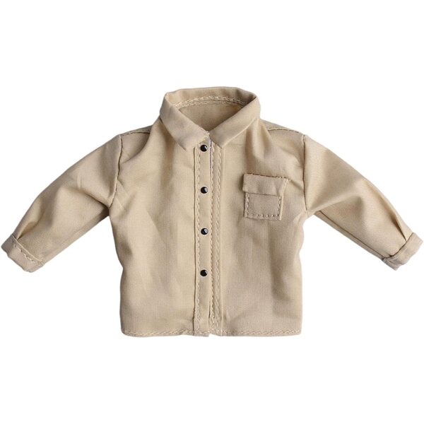 Maglietta in Tessuto per Action Figure 1/12 - Abbigliamento Cachi per Bambole 6 Pollici