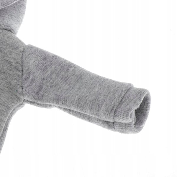 Felpa con Cappuccio Grigia per Bambole da 12 Pollici - Abbigliamento Fatto a Mano