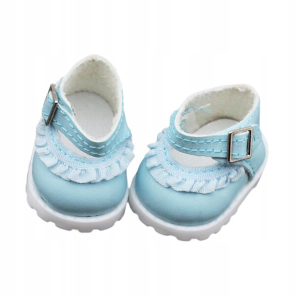 Blaue Schuhe für 15–17 cm große Puppen aus PU-Material, elegant und bequem