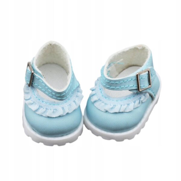 Blaue Schuhe für 15–17 cm große Puppen aus PU-Material, elegant und bequem