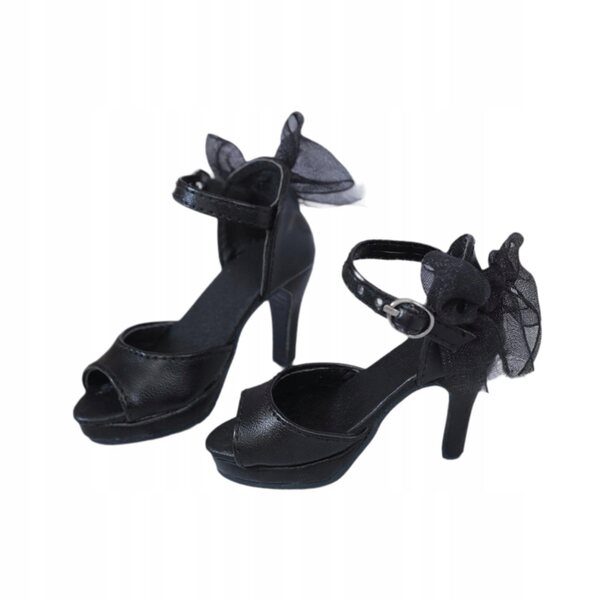 Scarpe con tacco 1/3 in pelle PU per bambole e action figure, eleganti e resistenti