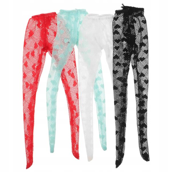 4 Paar bunte und widerstandsfähige Socken für Puppen aus Polyestergewebe