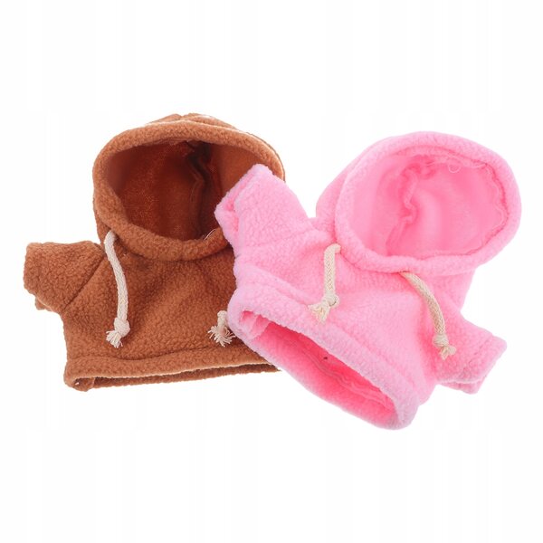 2er-Set Bluze mit Kapuze für 20 cm Puppen und Puppen, verschiedene Farben