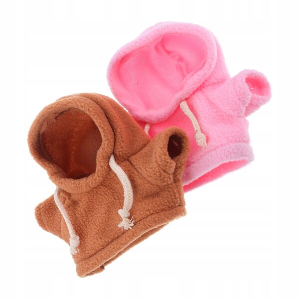 2er-Set Bluze mit Kapuze für 20 cm Puppen und Puppen, verschiedene Farben