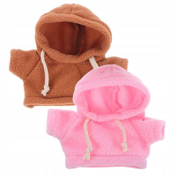 2er-Set Bluze mit Kapuze für 20 cm Puppen und Puppen, verschiedene Farben