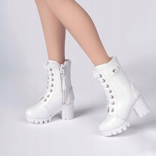 Scarpe con Tacco per Figure 12 Pollici in Scala 1/6 - Modello Bianco