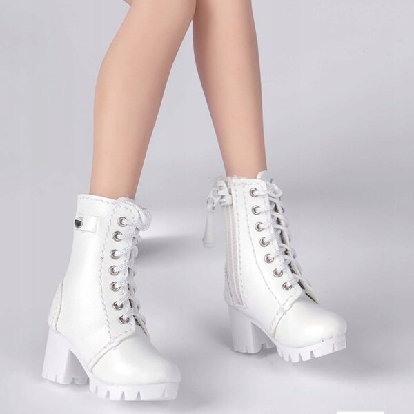 Scarpe con Tacco per Figure 12 Pollici in Scala 1/6 - Modello Bianco